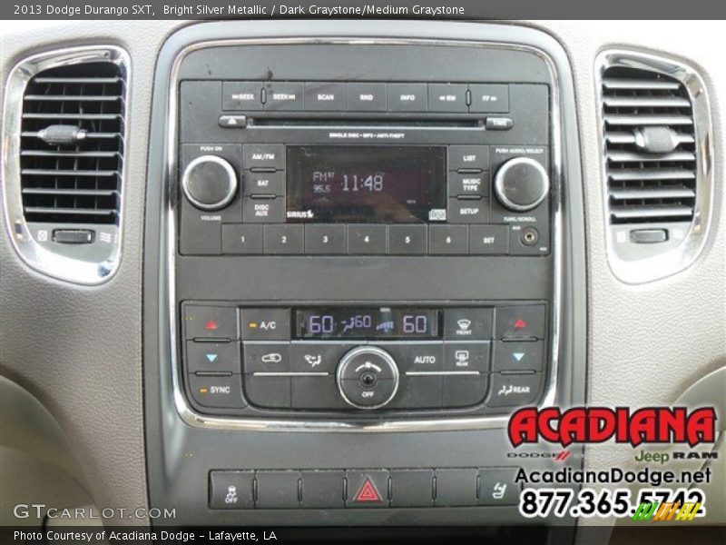 Bright Silver Metallic / Dark Graystone/Medium Graystone 2013 Dodge Durango SXT