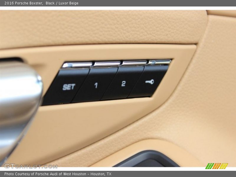 Black / Luxor Beige 2016 Porsche Boxster