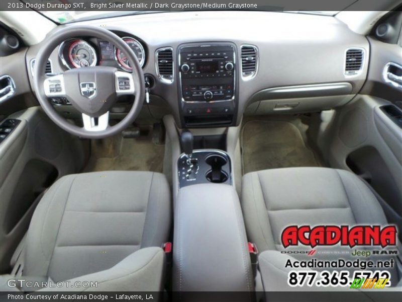 Bright Silver Metallic / Dark Graystone/Medium Graystone 2013 Dodge Durango SXT