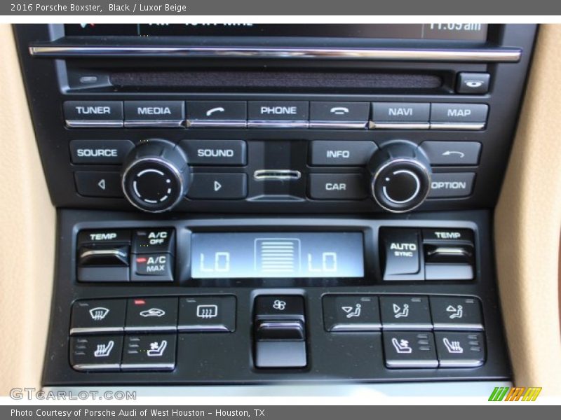 Black / Luxor Beige 2016 Porsche Boxster
