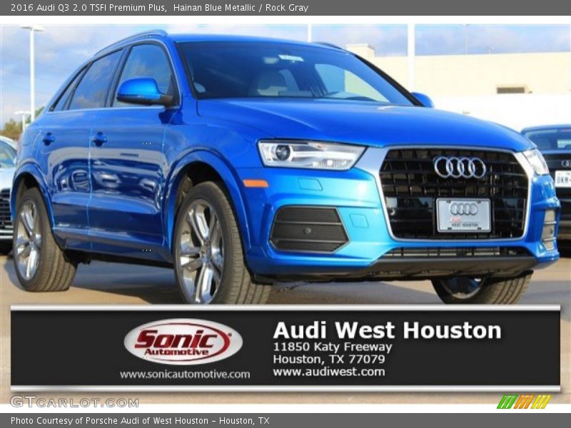 Hainan Blue Metallic / Rock Gray 2016 Audi Q3 2.0 TSFI Premium Plus