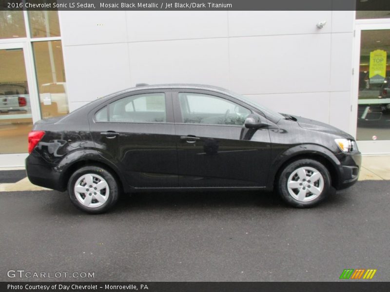 Mosaic Black Metallic / Jet Black/Dark Titanium 2016 Chevrolet Sonic LS Sedan