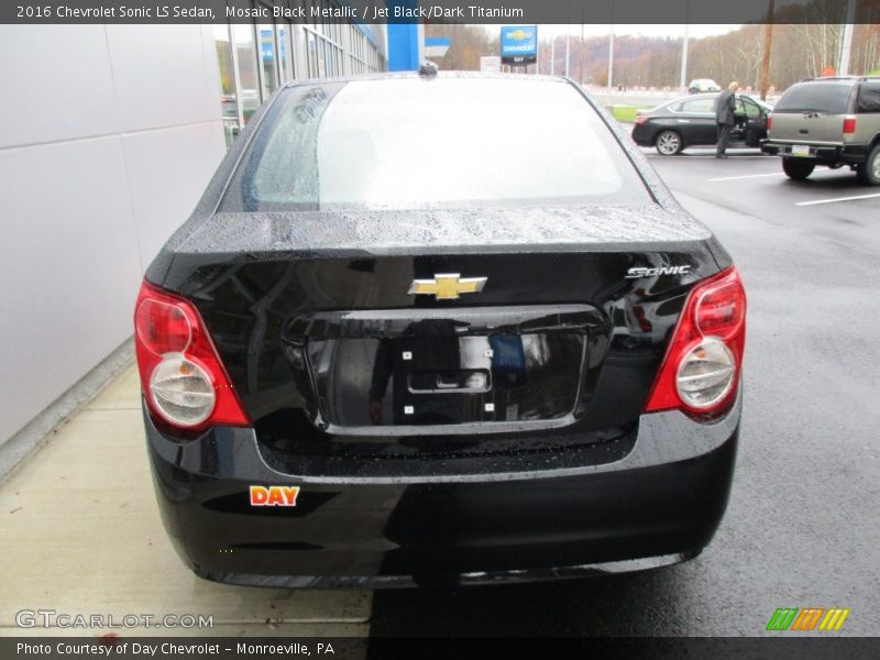 Mosaic Black Metallic / Jet Black/Dark Titanium 2016 Chevrolet Sonic LS Sedan