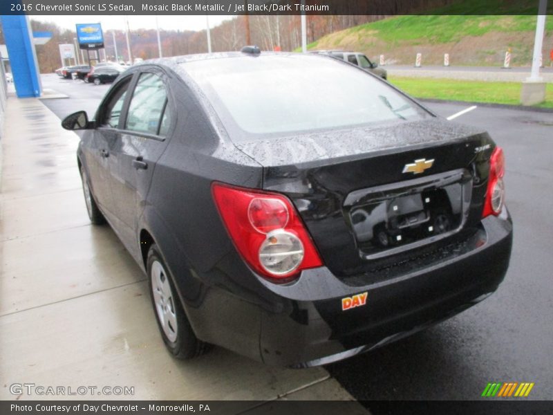 Mosaic Black Metallic / Jet Black/Dark Titanium 2016 Chevrolet Sonic LS Sedan