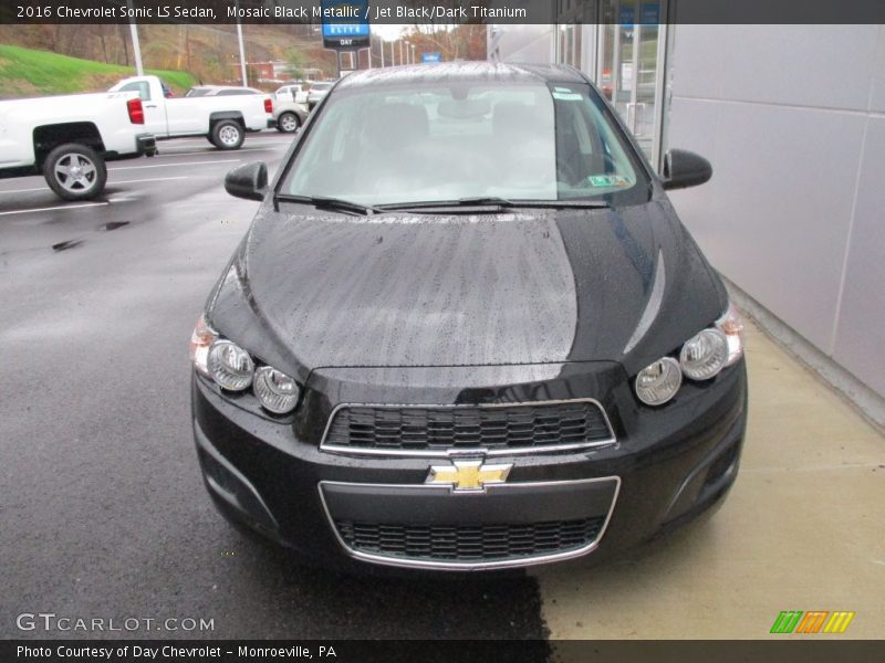 Mosaic Black Metallic / Jet Black/Dark Titanium 2016 Chevrolet Sonic LS Sedan
