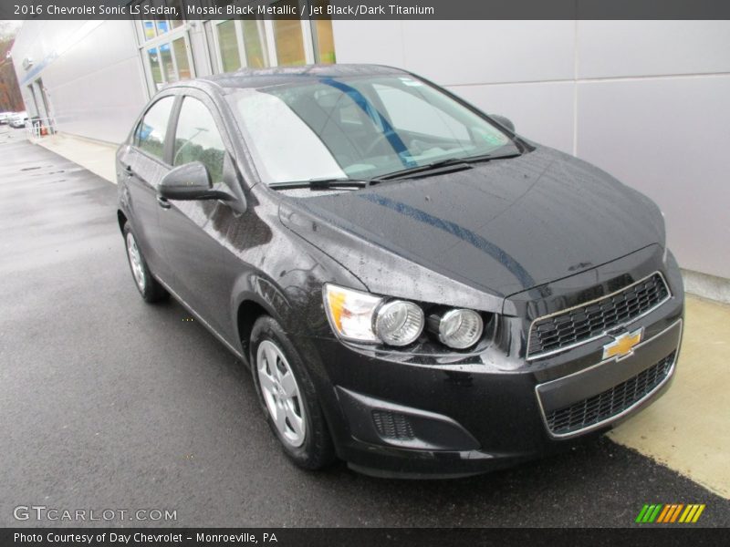 Mosaic Black Metallic / Jet Black/Dark Titanium 2016 Chevrolet Sonic LS Sedan