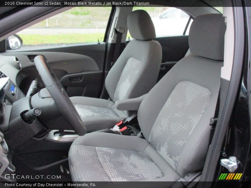 Front Seat of 2016 Sonic LS Sedan