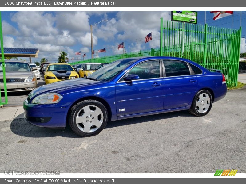 Laser Blue Metallic / Neutral Beige 2006 Chevrolet Impala SS