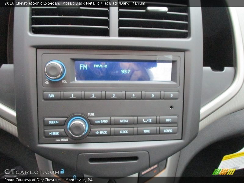 Controls of 2016 Sonic LS Sedan