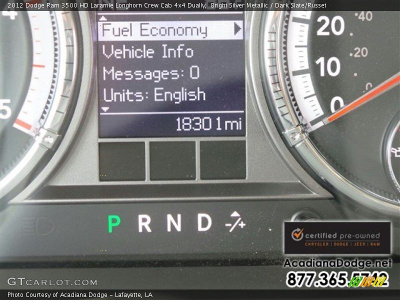 Bright Silver Metallic / Dark Slate/Russet 2012 Dodge Ram 3500 HD Laramie Longhorn Crew Cab 4x4 Dually