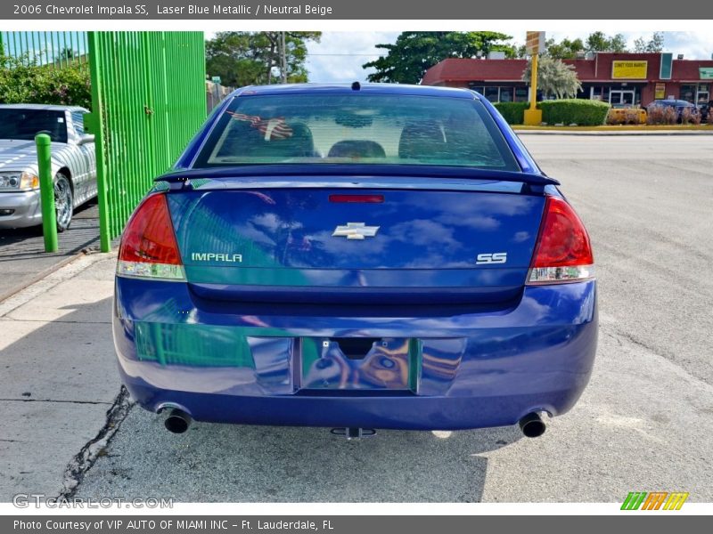 Laser Blue Metallic / Neutral Beige 2006 Chevrolet Impala SS