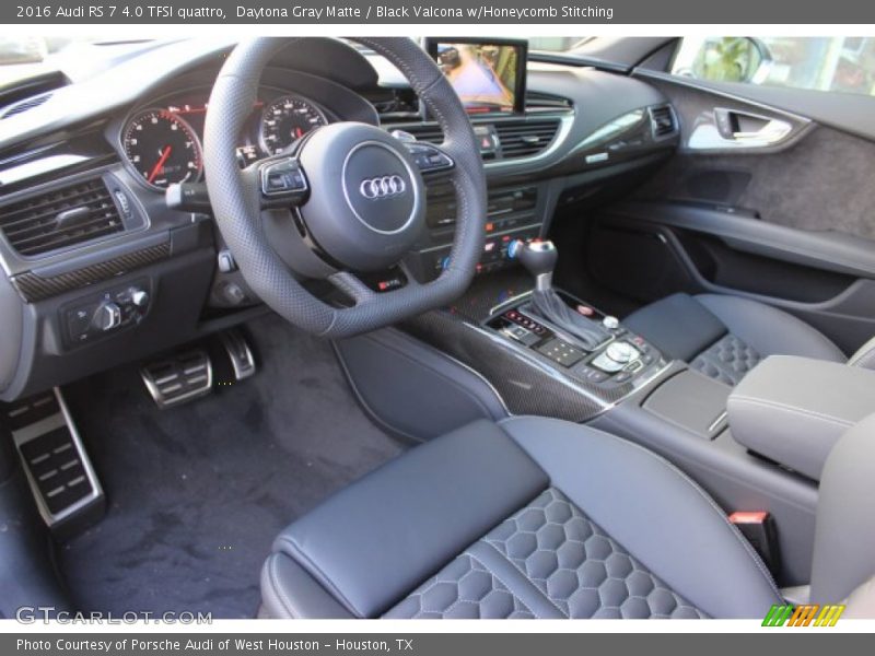  2016 RS 7 4.0 TFSI quattro Black Valcona w/Honeycomb Stitching Interior