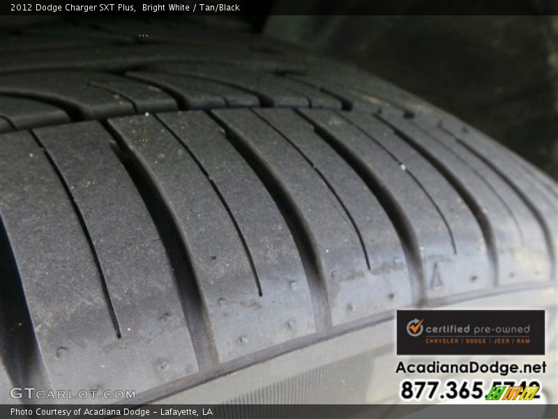 Bright White / Tan/Black 2012 Dodge Charger SXT Plus