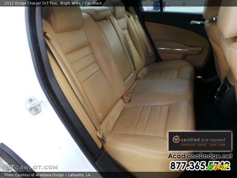 Bright White / Tan/Black 2012 Dodge Charger SXT Plus