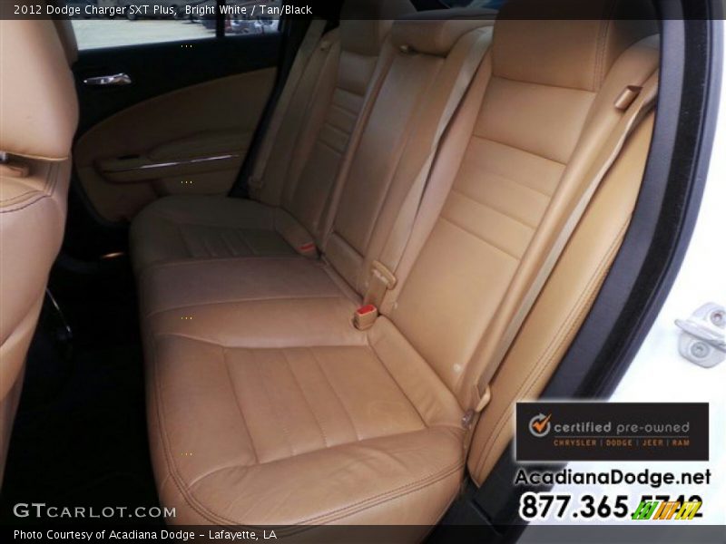 Bright White / Tan/Black 2012 Dodge Charger SXT Plus