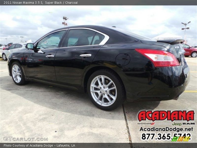 Super Black / Charcoal 2011 Nissan Maxima 3.5 S