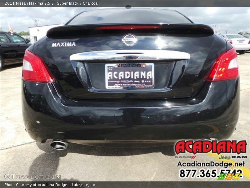 Super Black / Charcoal 2011 Nissan Maxima 3.5 S