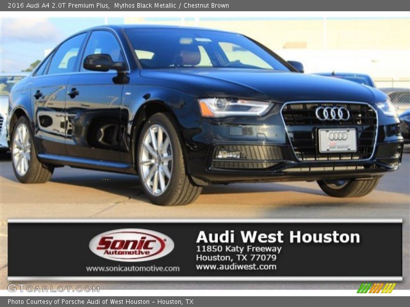 Mythos Black Metallic / Chestnut Brown 2016 Audi A4 2.0T Premium Plus