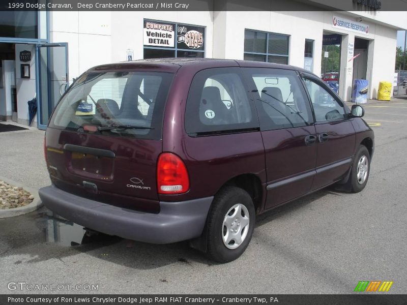 Deep Cranberry Pearlcoat / Mist Gray 1999 Dodge Caravan