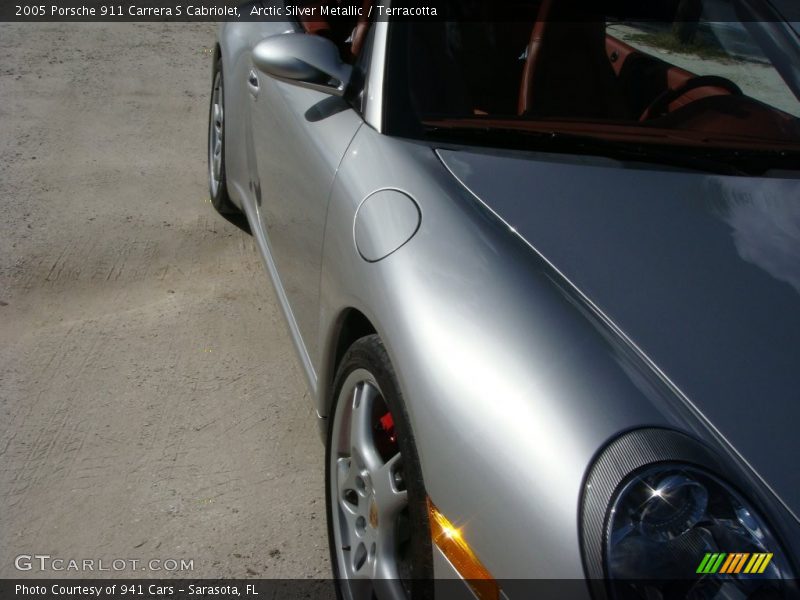 Arctic Silver Metallic / Terracotta 2005 Porsche 911 Carrera S Cabriolet