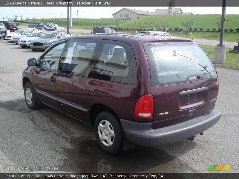 Deep Cranberry Pearlcoat / Mist Gray 1999 Dodge Caravan