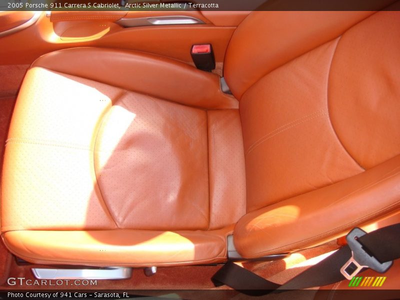 Arctic Silver Metallic / Terracotta 2005 Porsche 911 Carrera S Cabriolet