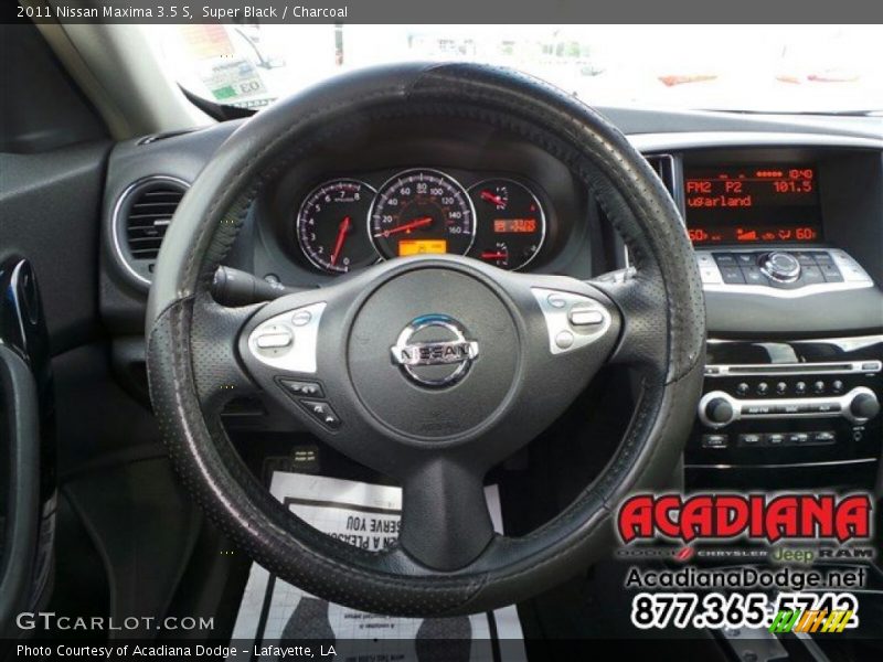 Super Black / Charcoal 2011 Nissan Maxima 3.5 S