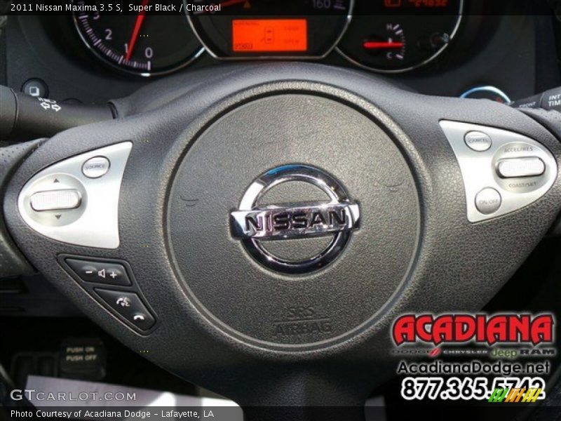 Super Black / Charcoal 2011 Nissan Maxima 3.5 S