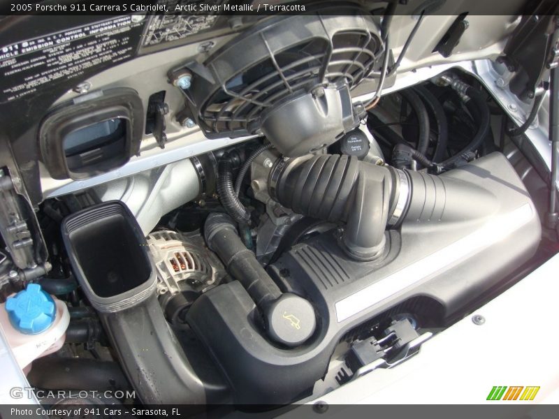 Arctic Silver Metallic / Terracotta 2005 Porsche 911 Carrera S Cabriolet