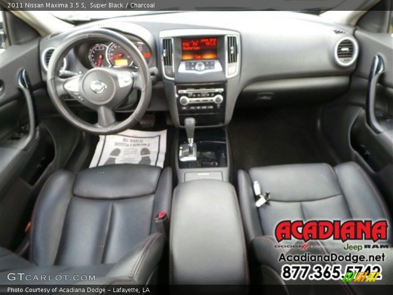 Super Black / Charcoal 2011 Nissan Maxima 3.5 S