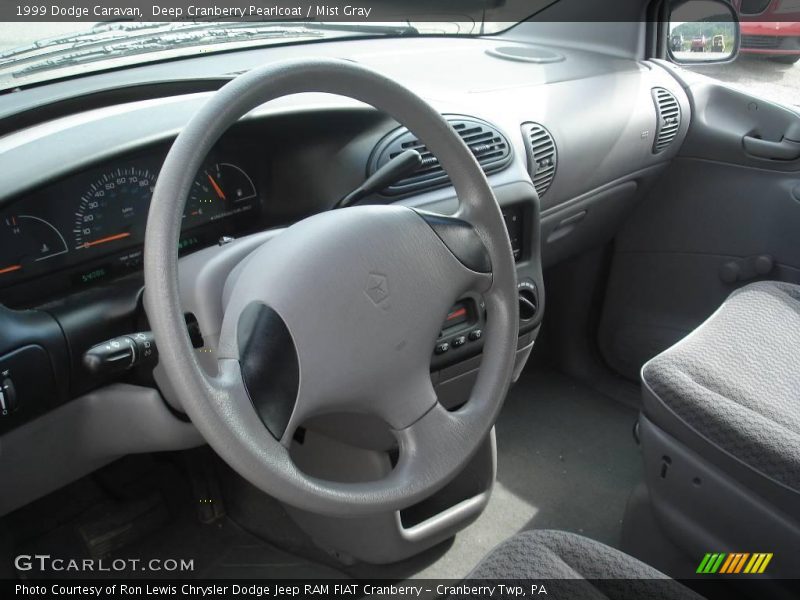 Deep Cranberry Pearlcoat / Mist Gray 1999 Dodge Caravan