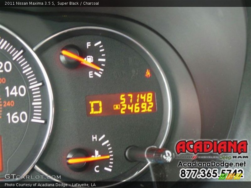 Super Black / Charcoal 2011 Nissan Maxima 3.5 S