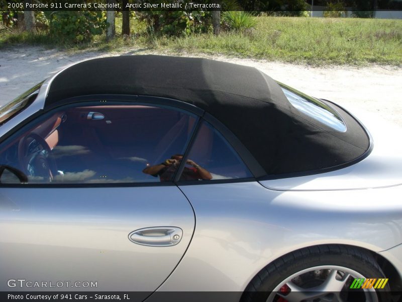 Arctic Silver Metallic / Terracotta 2005 Porsche 911 Carrera S Cabriolet