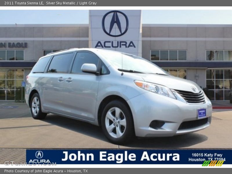 Silver Sky Metallic / Light Gray 2011 Toyota Sienna LE