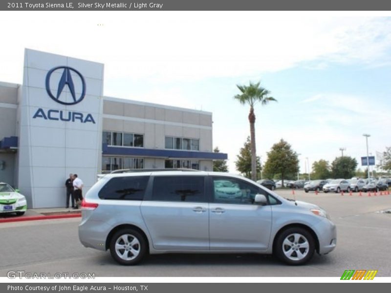 Silver Sky Metallic / Light Gray 2011 Toyota Sienna LE