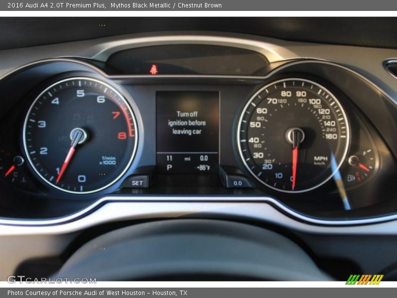 Mythos Black Metallic / Chestnut Brown 2016 Audi A4 2.0T Premium Plus