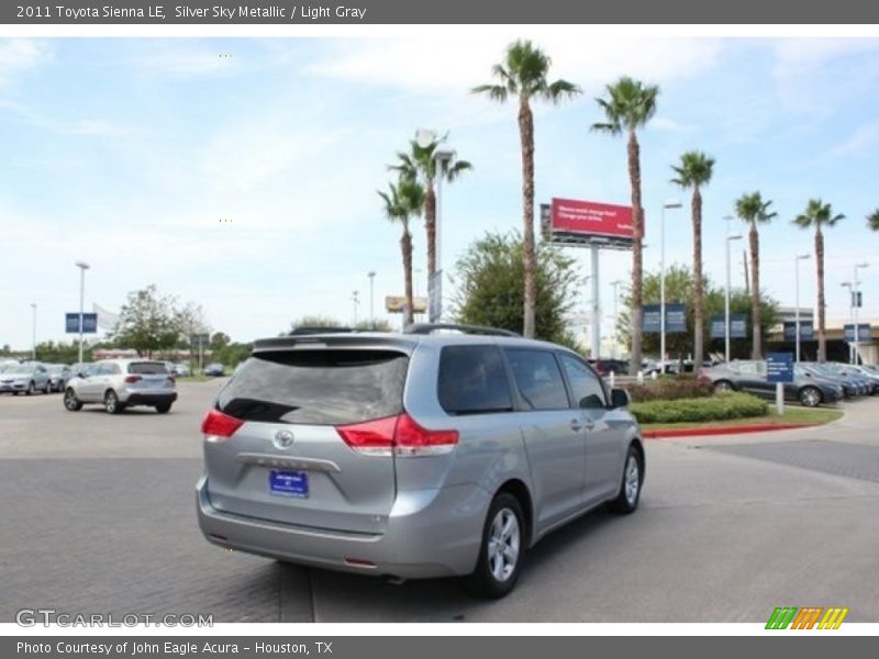 Silver Sky Metallic / Light Gray 2011 Toyota Sienna LE