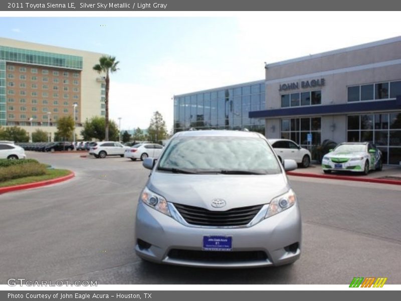 Silver Sky Metallic / Light Gray 2011 Toyota Sienna LE