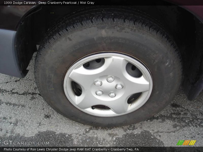 Deep Cranberry Pearlcoat / Mist Gray 1999 Dodge Caravan