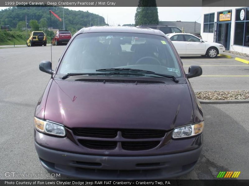 Deep Cranberry Pearlcoat / Mist Gray 1999 Dodge Caravan