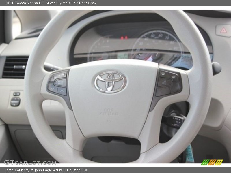 Silver Sky Metallic / Light Gray 2011 Toyota Sienna LE