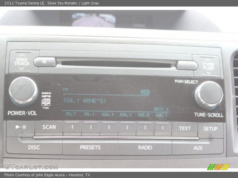 Silver Sky Metallic / Light Gray 2011 Toyota Sienna LE