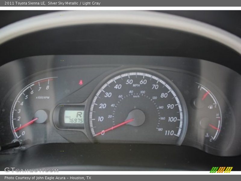 Silver Sky Metallic / Light Gray 2011 Toyota Sienna LE
