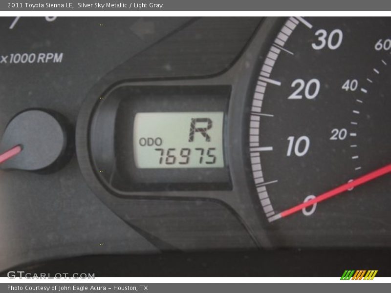 Silver Sky Metallic / Light Gray 2011 Toyota Sienna LE