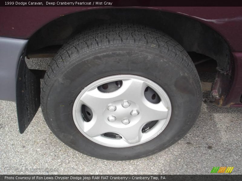 Deep Cranberry Pearlcoat / Mist Gray 1999 Dodge Caravan