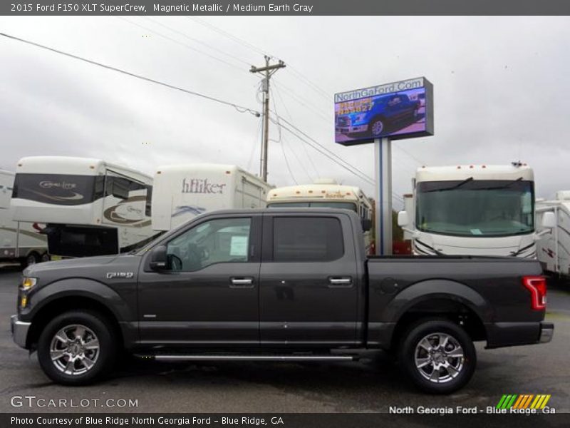 Magnetic Metallic / Medium Earth Gray 2015 Ford F150 XLT SuperCrew