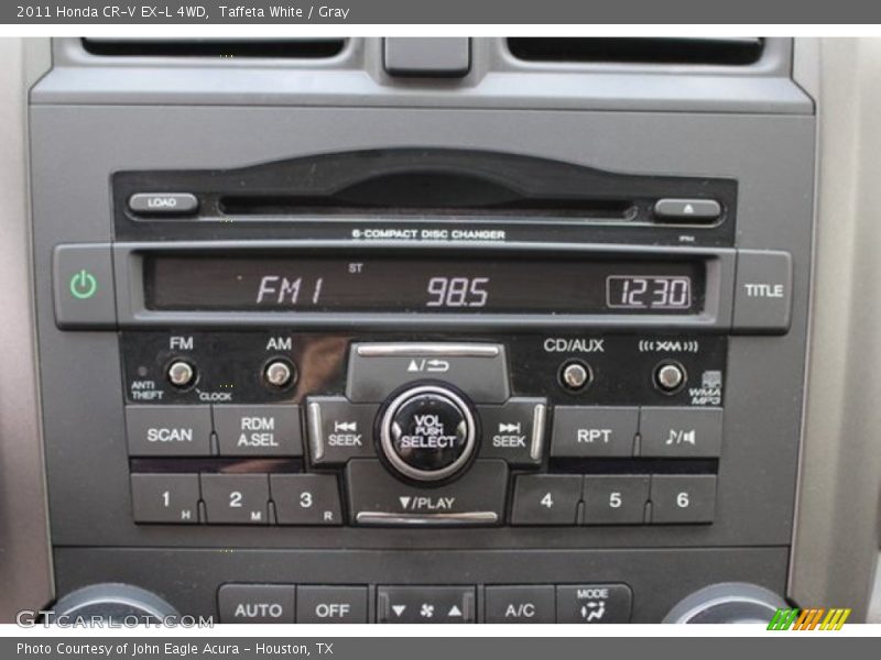 Taffeta White / Gray 2011 Honda CR-V EX-L 4WD