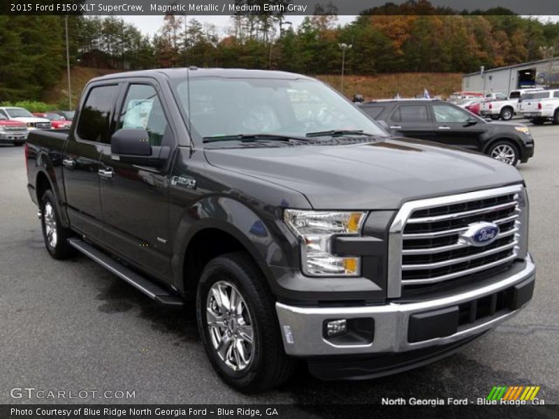 Magnetic Metallic / Medium Earth Gray 2015 Ford F150 XLT SuperCrew