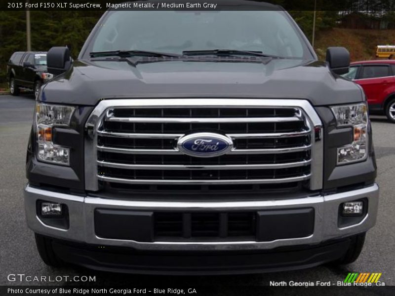 Magnetic Metallic / Medium Earth Gray 2015 Ford F150 XLT SuperCrew