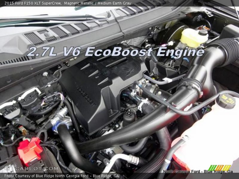 Magnetic Metallic / Medium Earth Gray 2015 Ford F150 XLT SuperCrew